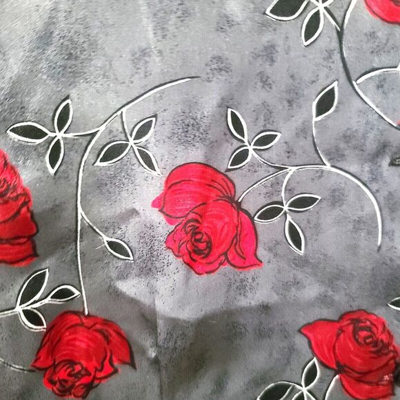 Christie & Jill Womens Button Up Multi-Color Size 10 100% Polyester Short Sleeve - Picture 12 of 12